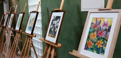 Wystawa prac Marii Wolniewicz od dzisiaj w wieluńskiej bibliotece