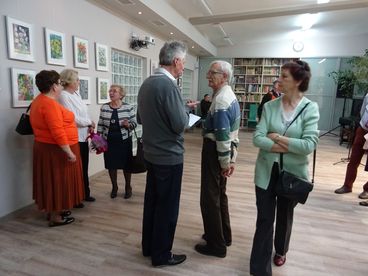 Finisaż obrazów Marii Wolniewicz w wieluńskiej bibliotece