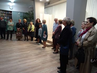 Finisaż obrazów Marii Wolniewicz w wieluńskiej bibliotece