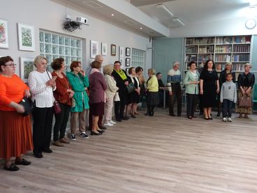 Finisaż obrazów Marii Wolniewicz w wieluńskiej bibliotece