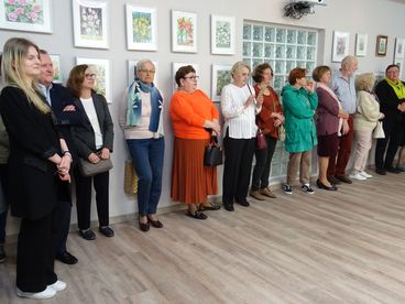 Finisaż obrazów Marii Wolniewicz w wieluńskiej bibliotece