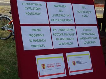 Rajd rowerowy na rozpoczęcie lata w Osjakowie. Uczestniczyło w nim 60 osób w różnym wieku