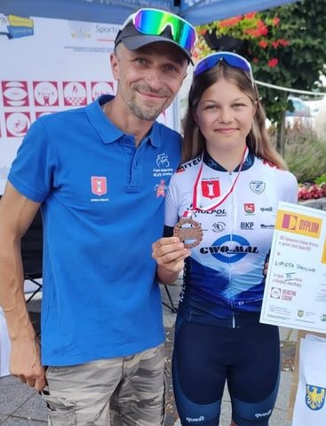 Paulina Lipieta z gm. Skomlin brązową medalistką Mistrzostw Polski w wyścigu ze startu wspólnego