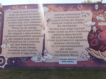 W Byczynie powstał mural upamiętniający astronomkę Marię Cunitz