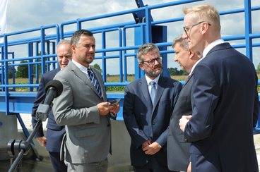 Oficjalnie otwarto jaz Oświecim w gminie Galewice