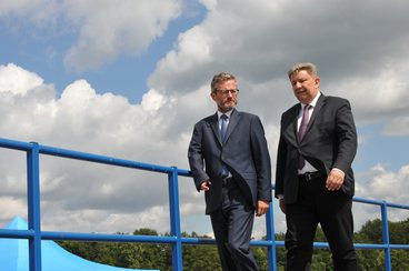 Oficjalnie otwarto jaz Oświecim w gminie Galewice