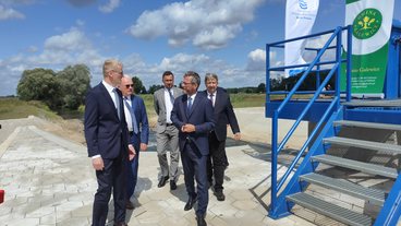 Oficjalnie otwarto jaz Oświecim w gminie Galewice