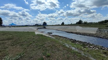 Oficjalnie otwarto jaz Oświecim w gminie Galewice