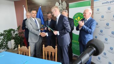Po czterech latach zbiornik retencyjny „OKOŃ” w Galewicach coraz bliżej