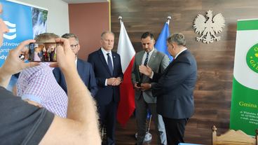 Po czterech latach zbiornik retencyjny „OKOŃ” w Galewicach coraz bliżej