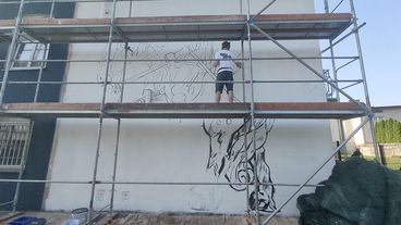 Historyczny mural powstał w Wieluniu