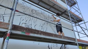 Historyczny mural powstał w Wieluniu