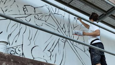 Historyczny mural powstał w Wieluniu