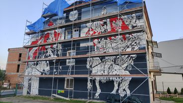 Historyczny mural powstał w Wieluniu