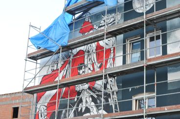 Historyczny mural powstał w Wieluniu