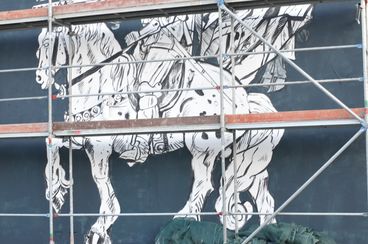 Historyczny mural powstał w Wieluniu