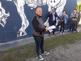 Wieluń: nowy mural oficjalnie odsłonięty
