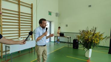 Wiktor Panek ze złotym medalem Światowych Igrzysk Taekwon-do ITF w Seulu - szkoła w Dzietrznikach powitała mistrza