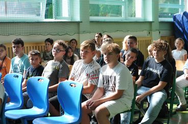 Wiktor Panek ze złotym medalem Światowych Igrzysk Taekwon-do ITF w Seulu - szkoła w Dzietrznikach powitała mistrza