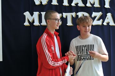 Wiktor Panek ze złotym medalem Światowych Igrzysk Taekwon-do ITF w Seulu - szkoła w Dzietrznikach powitała mistrza