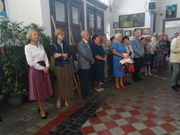 Wystawa malarstwa Wandy Musiał na Dworcu Kulturalnym Wieluń - Dąbrowa