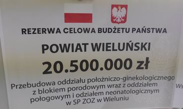 Blisko 24,7 mln złotych wsparcia dla wieluńskiego szpitala – w planach nowy sprzęt, karetka a przede wszystkim remont ginekologii
