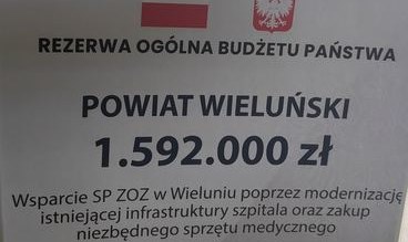 Blisko 24,7 mln złotych wsparcia dla wieluńskiego szpitala – w planach nowy sprzęt, karetka a przede wszystkim remont ginekologii