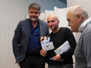 Igor Brejdygant spotkał się z czytelnikami w wieluńskiej Bibliotece Miejskiej
