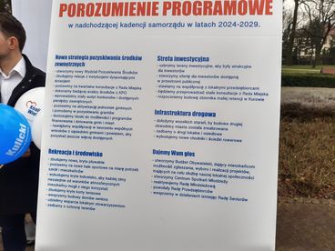 Konferencja prasowa Koalicji Wieluńskiej – prezentacja kandydatów do Rady Powiatu