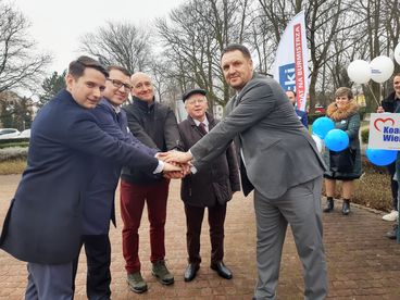 Konferencja prasowa Koalicji Wieluńskiej – prezentacja kandydatów do Rady Powiatu