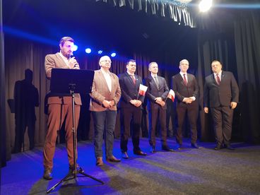 Konwencja wyborcza Prawa i Sprawiedliwości - prezentacja kandydata na burmistrza Wielunia Rafała Dudzińskiego i kandydatów do Rady Miasta i Rady Powiatu