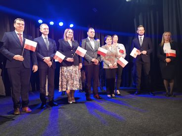 Konwencja wyborcza Prawa i Sprawiedliwości - prezentacja kandydata na burmistrza Wielunia Rafała Dudzińskiego i kandydatów do Rady Miasta i Rady Powiatu
