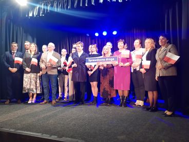 Konwencja wyborcza Prawa i Sprawiedliwości - prezentacja kandydata na burmistrza Wielunia Rafała Dudzińskiego i kandydatów do Rady Miasta i Rady Powiatu