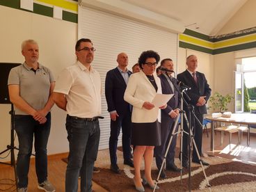 Kulicki, Radowski i Pamuła poparli kandydaturę Elżbiety Urbańskiej-Golec na burmistrza Wielunia