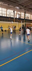 Katarzyna Pluskota-Jasicka z synem Jakubem zagrali w rodzinnym turnieju siatkówki
