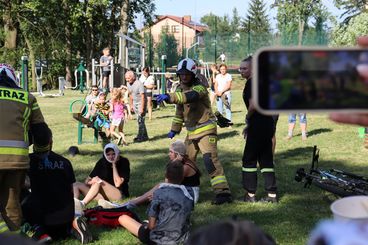 W Parku Wiejskim zorganizowano festyn „Bezpieczne wakacje w Mokrsku”
