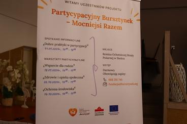 Fundacja Wspierania Rozwoju Dzieci i Rodzin „Bursztynek” zaprosiła na spotkanie z ekspertką od partycypacji. Niebawem warsztaty dla mieszkańców