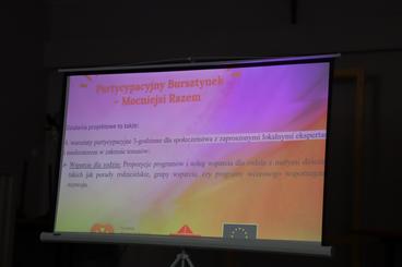 Fundacja Wspierania Rozwoju Dzieci i Rodzin „Bursztynek” zaprosiła na spotkanie z ekspertką od partycypacji. Niebawem warsztaty dla mieszkańców