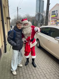 Radiowy Mikołaj w naszym studiu i na ulicach Wielunia