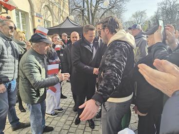 Rafał Trzaskowski – kandydat na prezydenta Polski odwiedził Wieluń