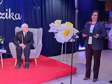 Jubileusz 100. urodzin Henryka Strózika. Uroczystość odbyła się w wieluńskim „Długoszu”