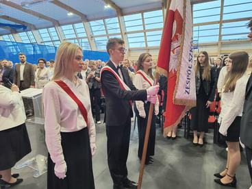 Zakończenie roku szkolnego uczniów technikum w Zespole Szkół nr 1