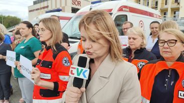 Wieluńscy medycy protestowali