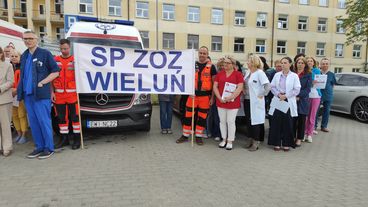 Wieluńscy medycy protestowali