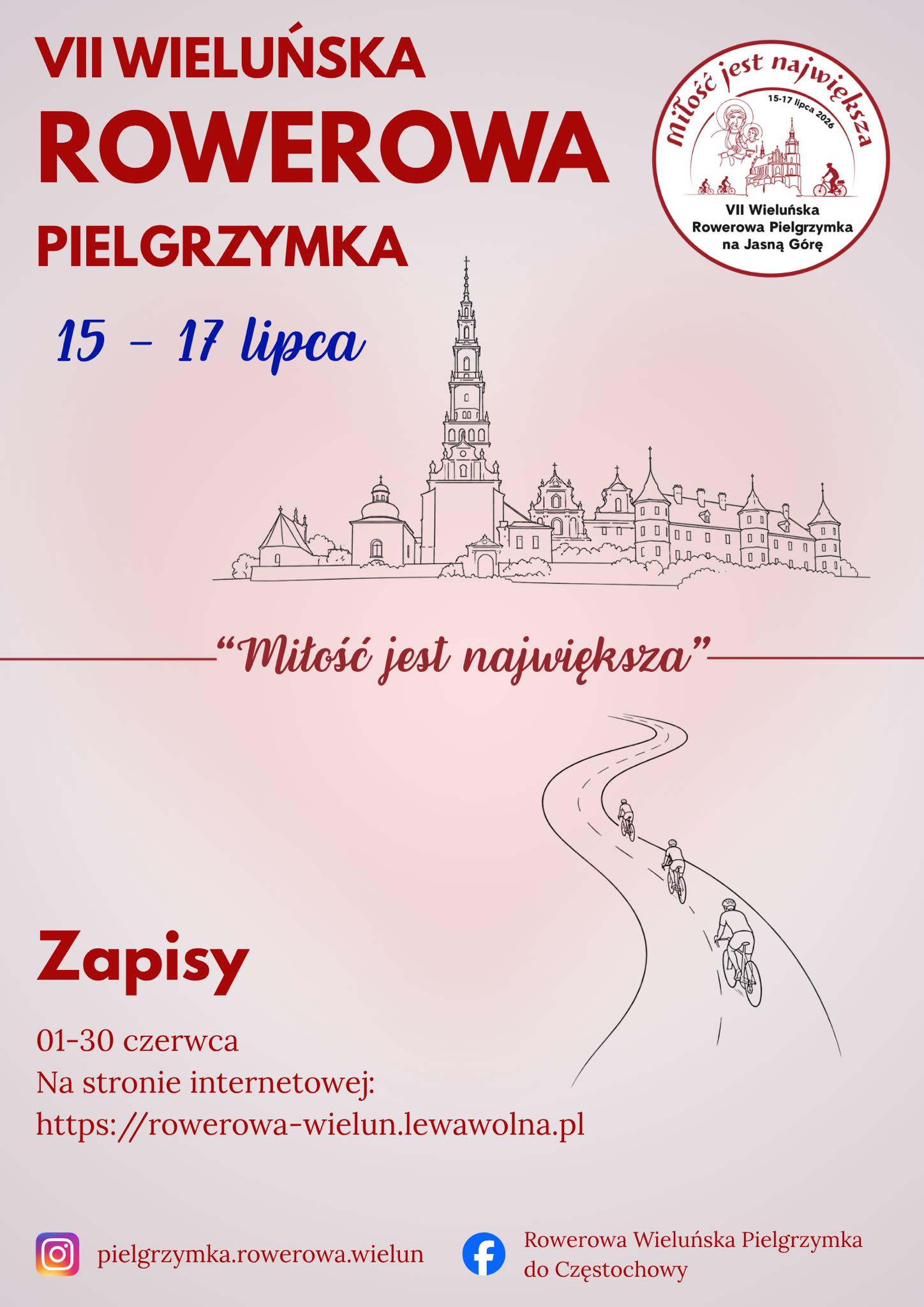 Dziś ruszają zapisy na Wieluńską Rowerową Pielgrzymkę do Częstochowy