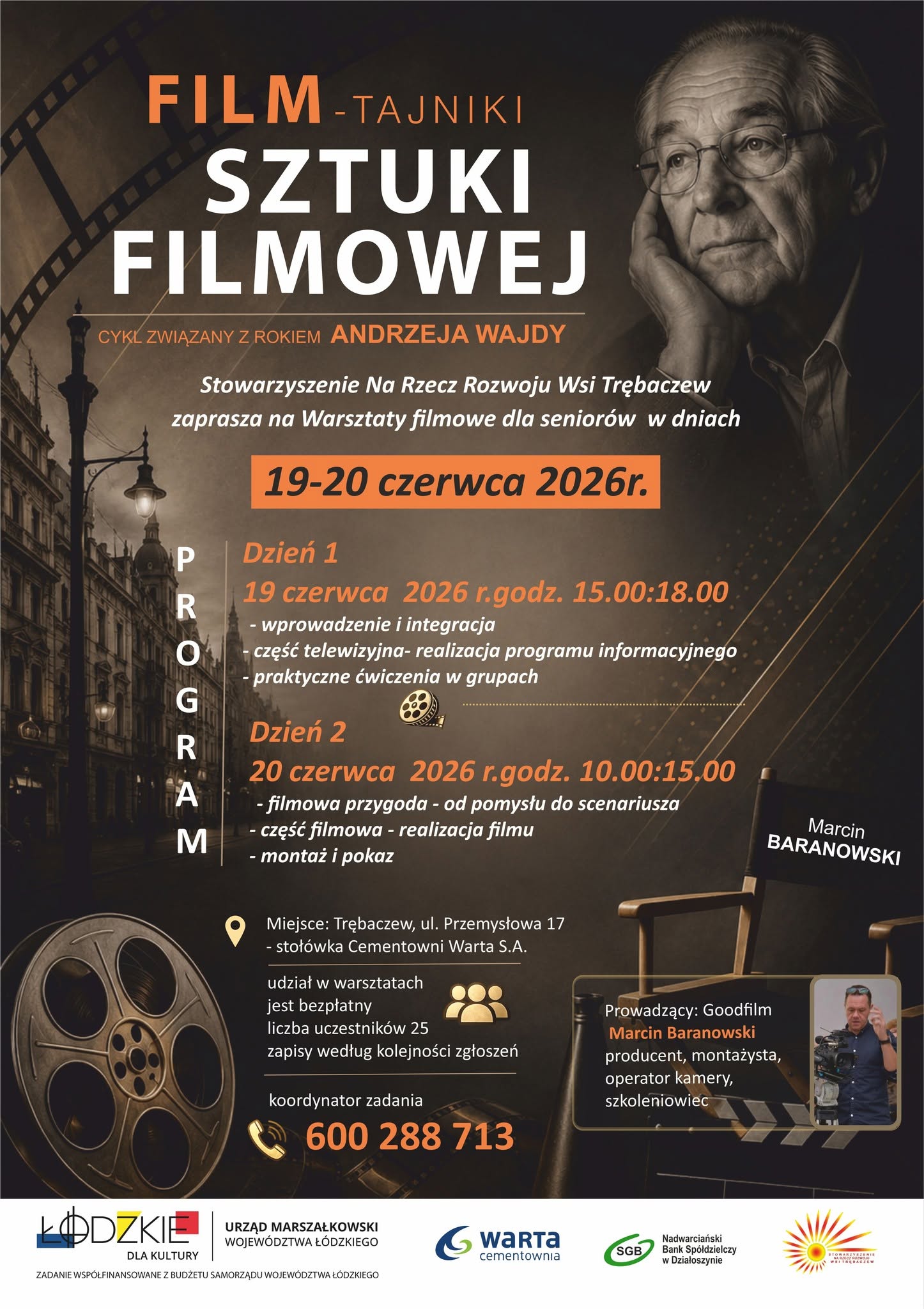 Gmina Działoszyn: interesujący projekt o sztuce filmowej realizowane przez stowarzyszenia z Trębaczewa