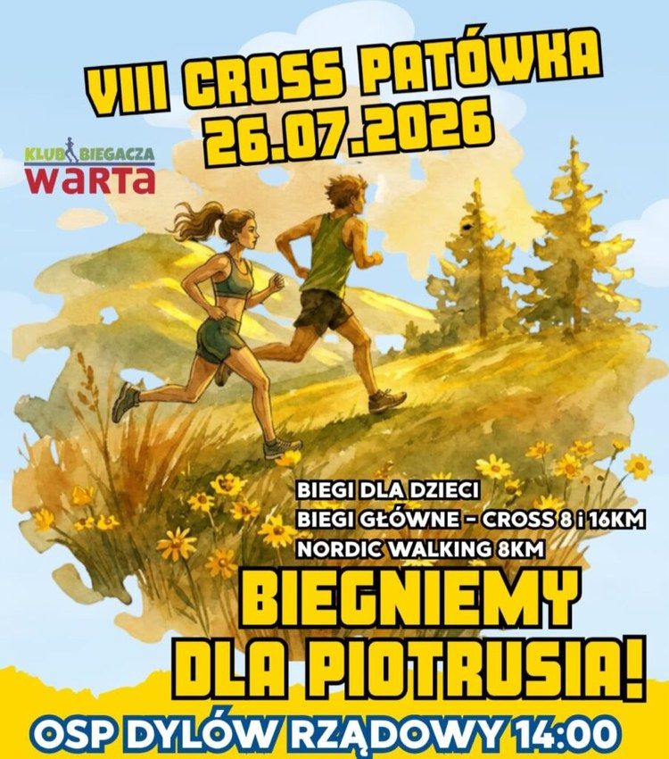 Charytatywny Bieg Leśny Cross Patówka po raz ósmy. Pobiegną i pomaszerują dla Piotrusia