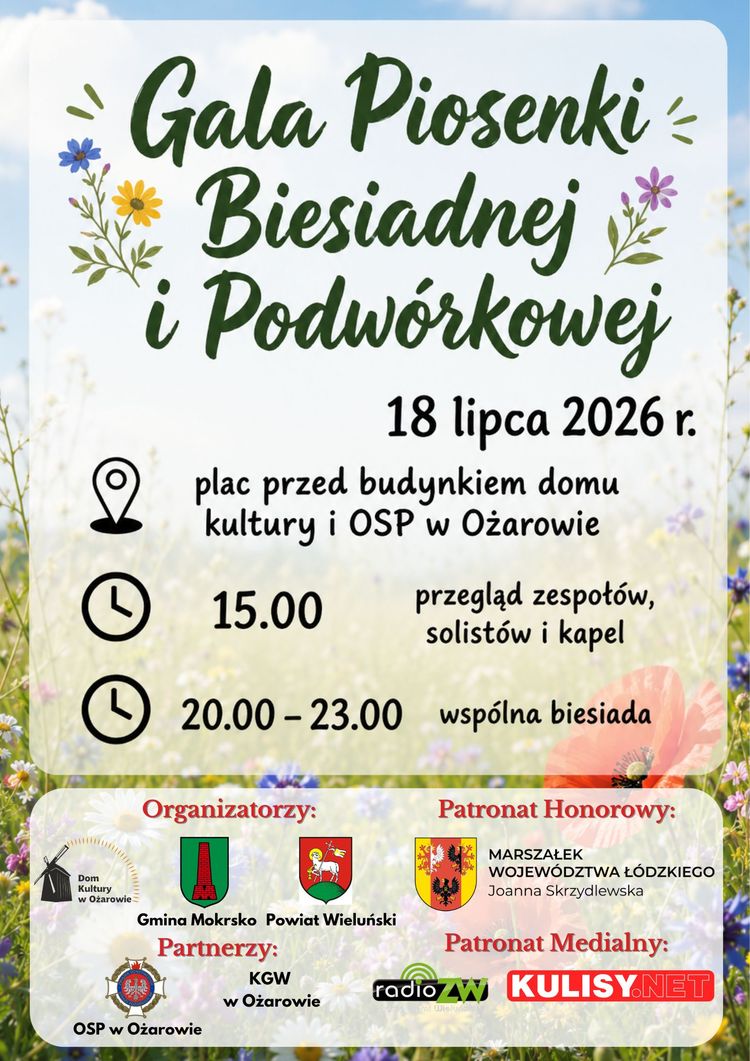 Już w sobotę kolejna edycja Gali Piosenki Biesiadnej i Podwórkowej