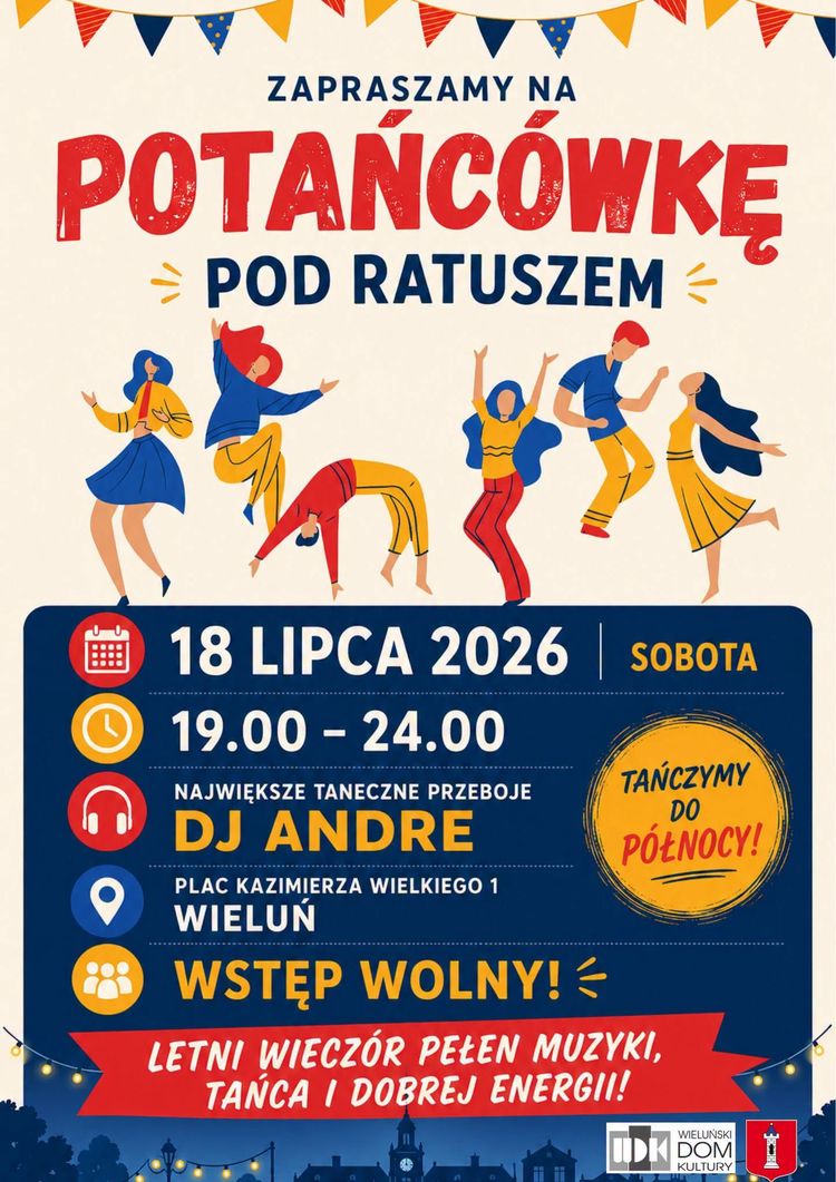 Potańcówka pod Ratuszem w Wieluniu w tę sobotę