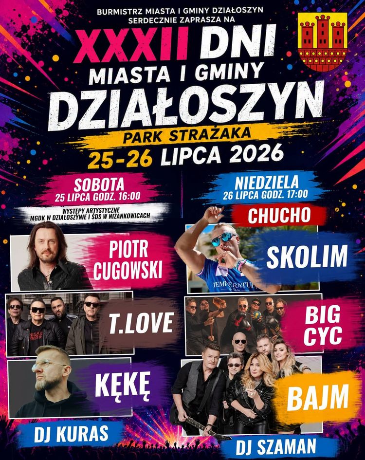 XXXII Dni Miasta i Gminy Działoszyn. Dwudniowe święto muzyki i rozrywki już w ten weekend
